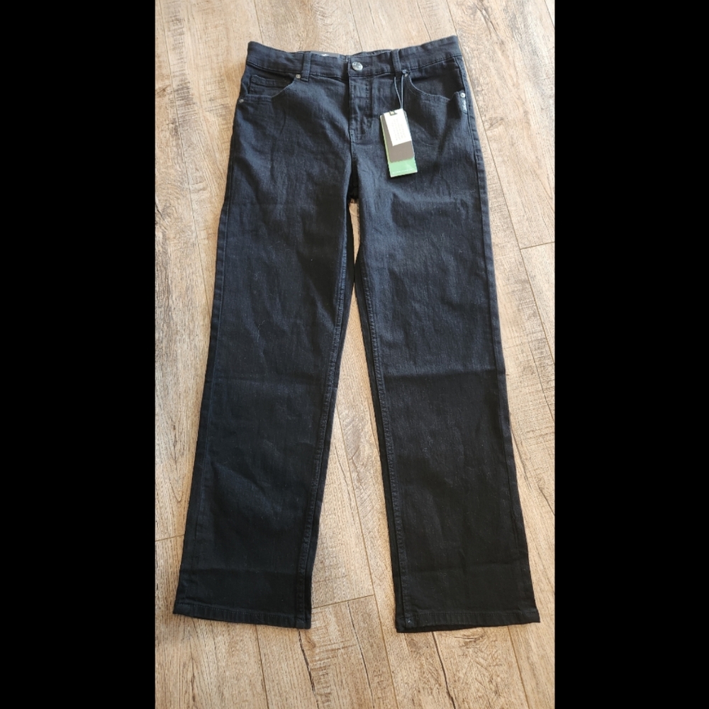 NWT Girls Silver Jeans 14 | 152cm Garret Rugged Loose Fit Black 29" Inseam